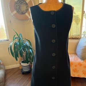 J. McLaughlin Button Front Wool / Cashmere-Blend Jumper Dress / Vest  I size: S